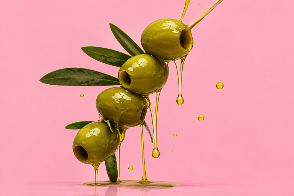 Olive oil product image for Graza brand positioning page